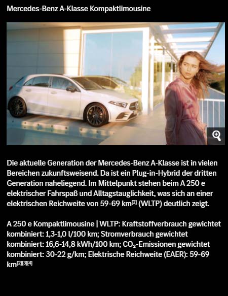 Mercedes Brinkmann A Klasse Kompaktlimousine