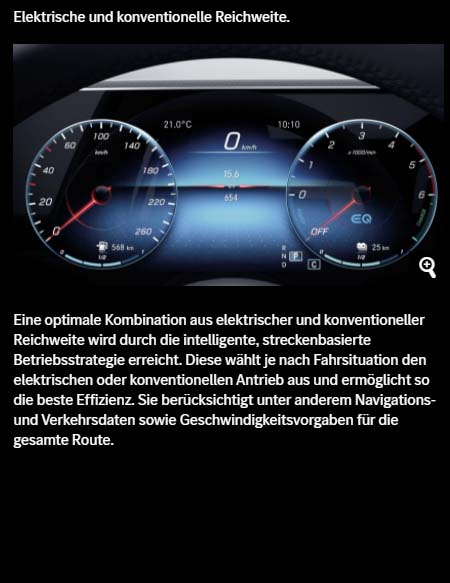Mercedes Brinkmann Elektrische und konventionelle Reichweite