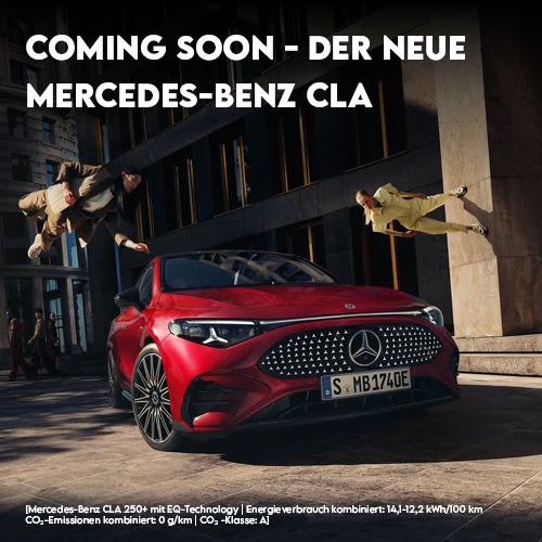 der neue rote mercedes benz cla bei autobrinkmann